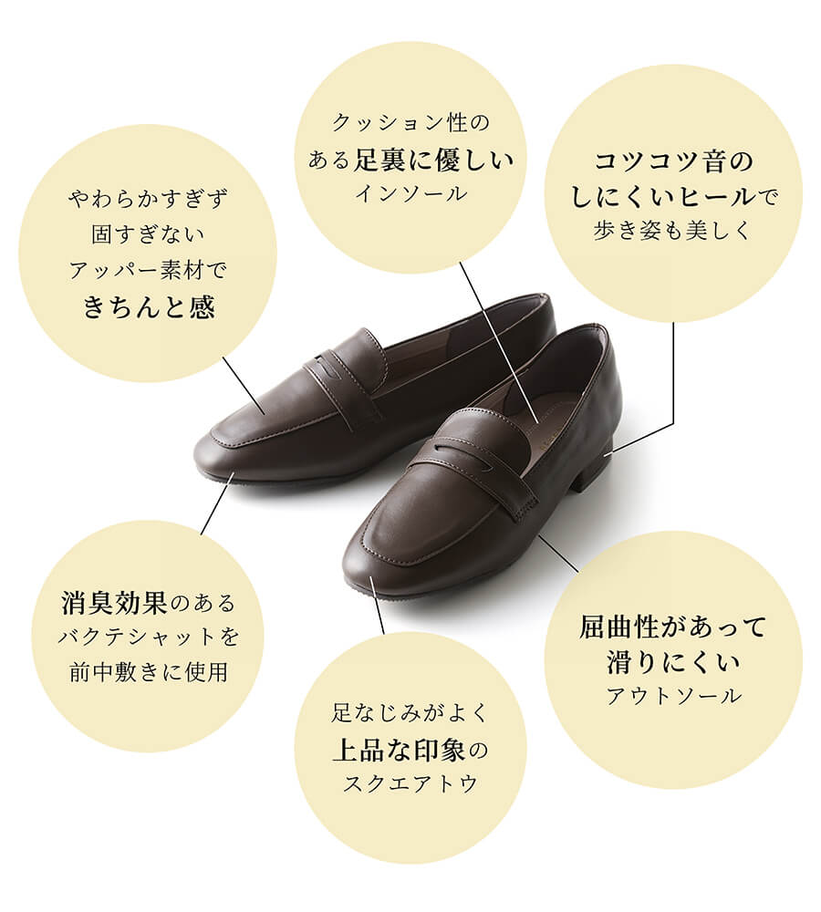 【6月5日まで返品送料無料！】 ※ 立ち仕事快適ローファ― ベネビス/BENEBIS