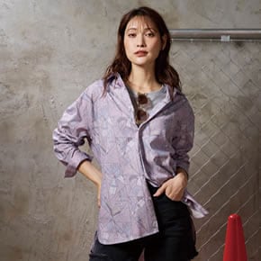 ユニセックス総柄シャツ「ザーグ」 ユニセックス総柄シャツ「ザーグ」