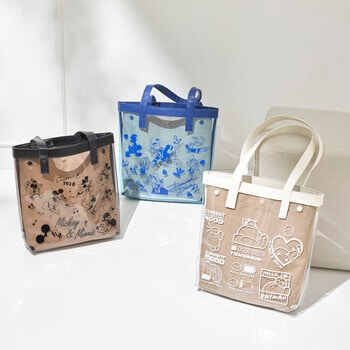 グッズが付けられるクリアトートバッグ（選べるキャラクター）