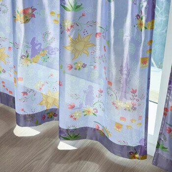 きらめくジュエル。UVカット・遮熱・ミラーのボイルレースカーテン「ディズニープリンセス」