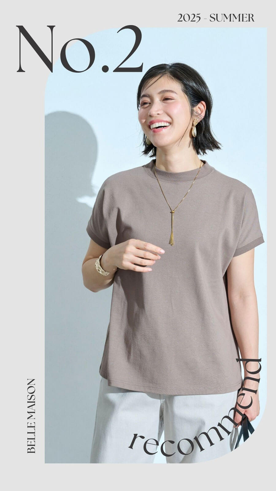 ネックラインにこだわったしっかり綿Tシャツ イットマイセルフ/It myself
