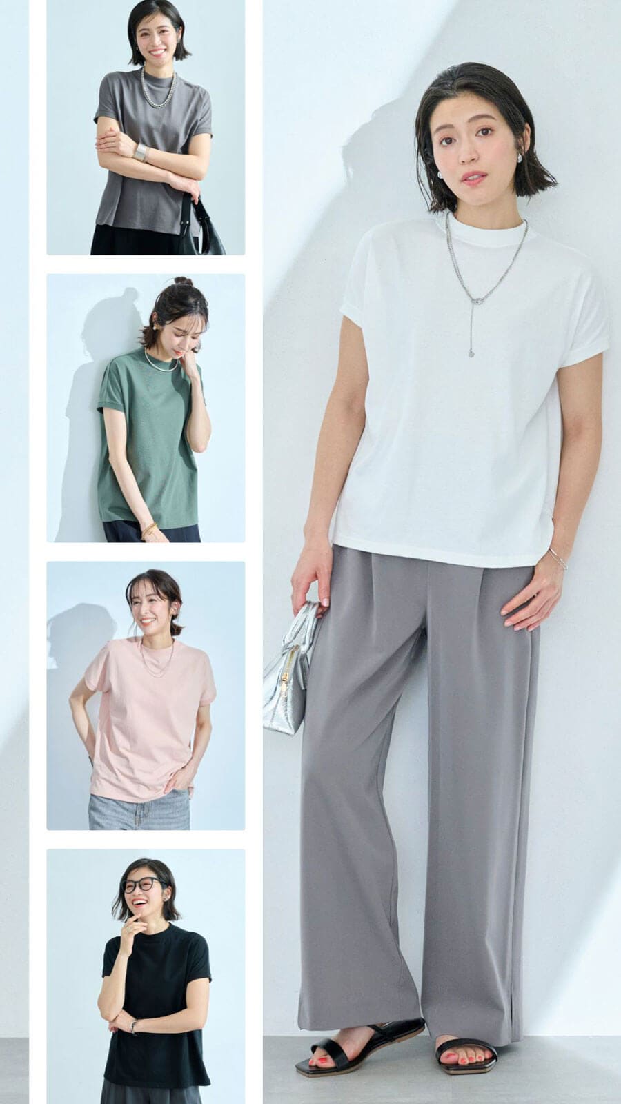 ネックラインにこだわったしっかり綿Tシャツ イットマイセルフ/It myself
