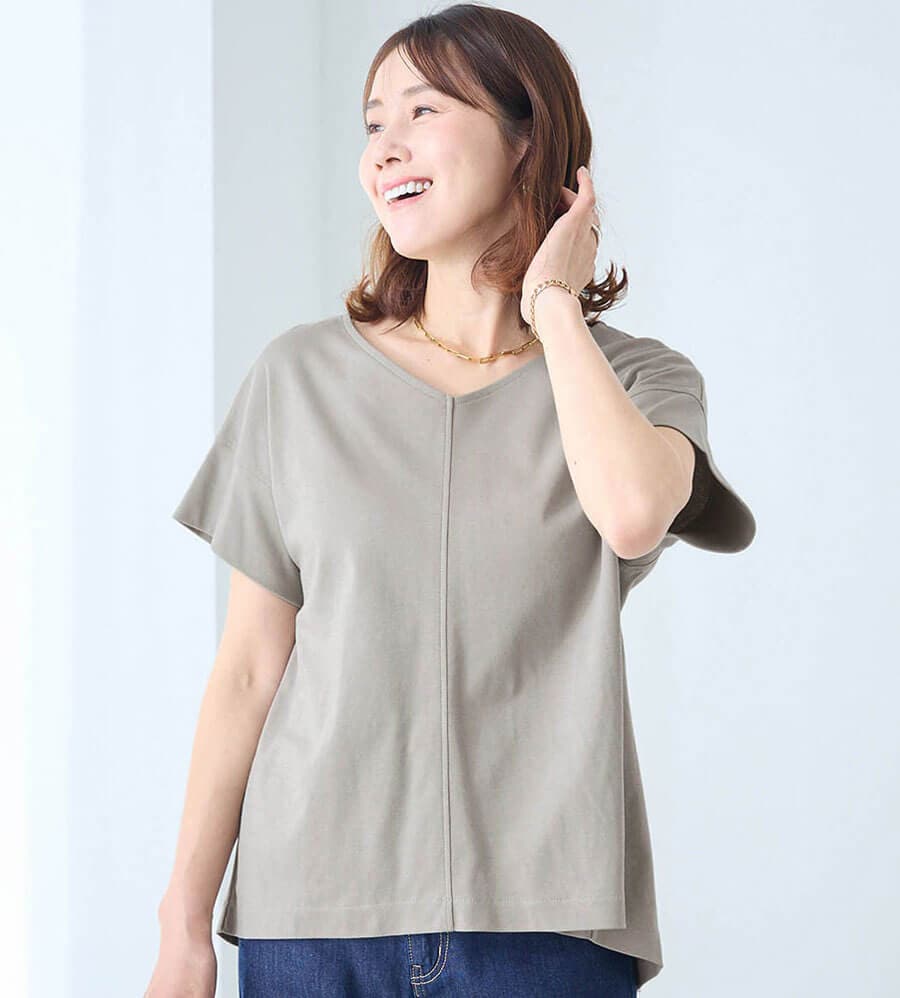 【タイムセール中】 後ろ姿すっきり見えカットソー【汗ジミ防止】スタイルノート/StyleNote 【タイムセール中】 後ろ姿すっきり見えカットソー【汗ジミ防止】スタイルノート/StyleNote