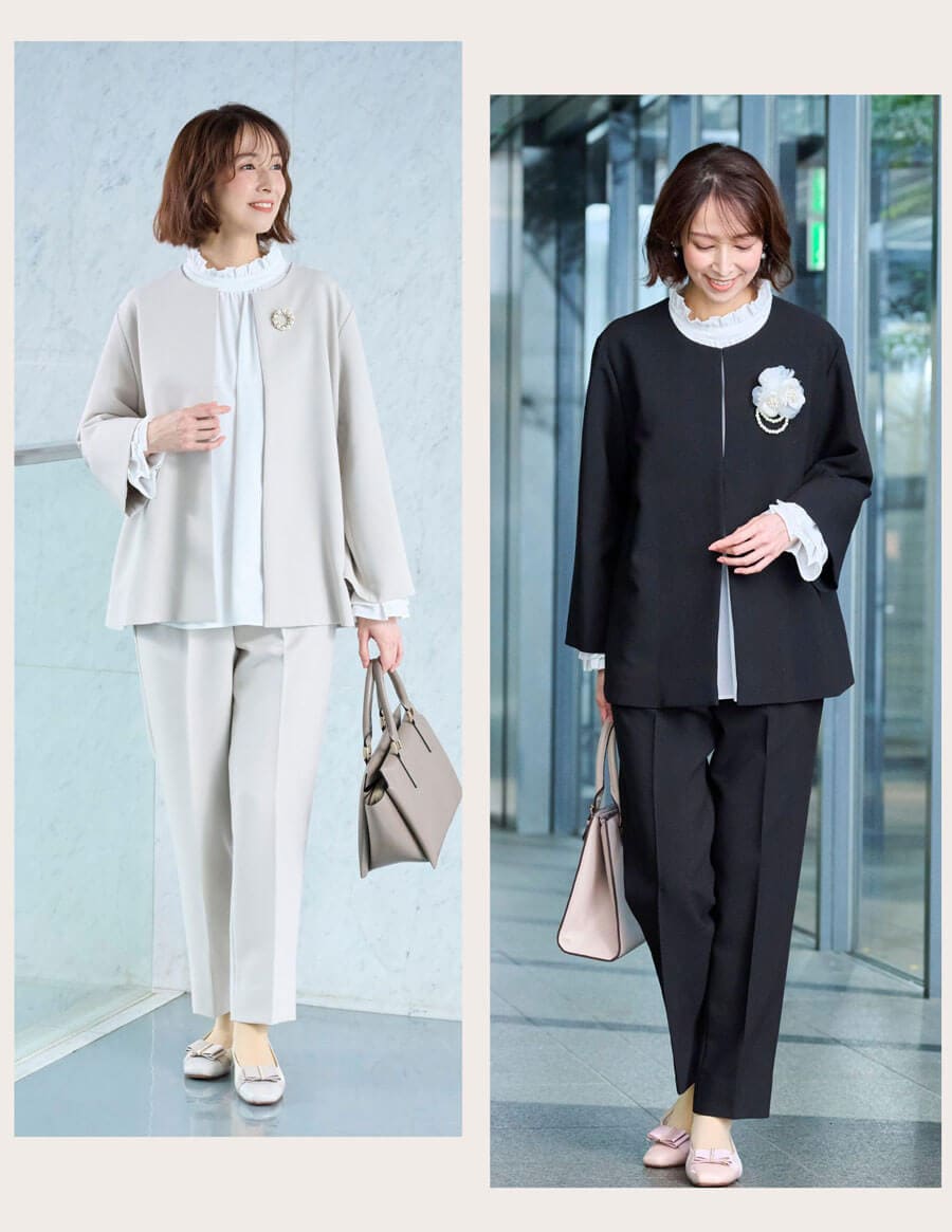 3点セットこなれパンツスーツ【入卒・通勤】(丈が選べる) スタイルノート/StyleNote
