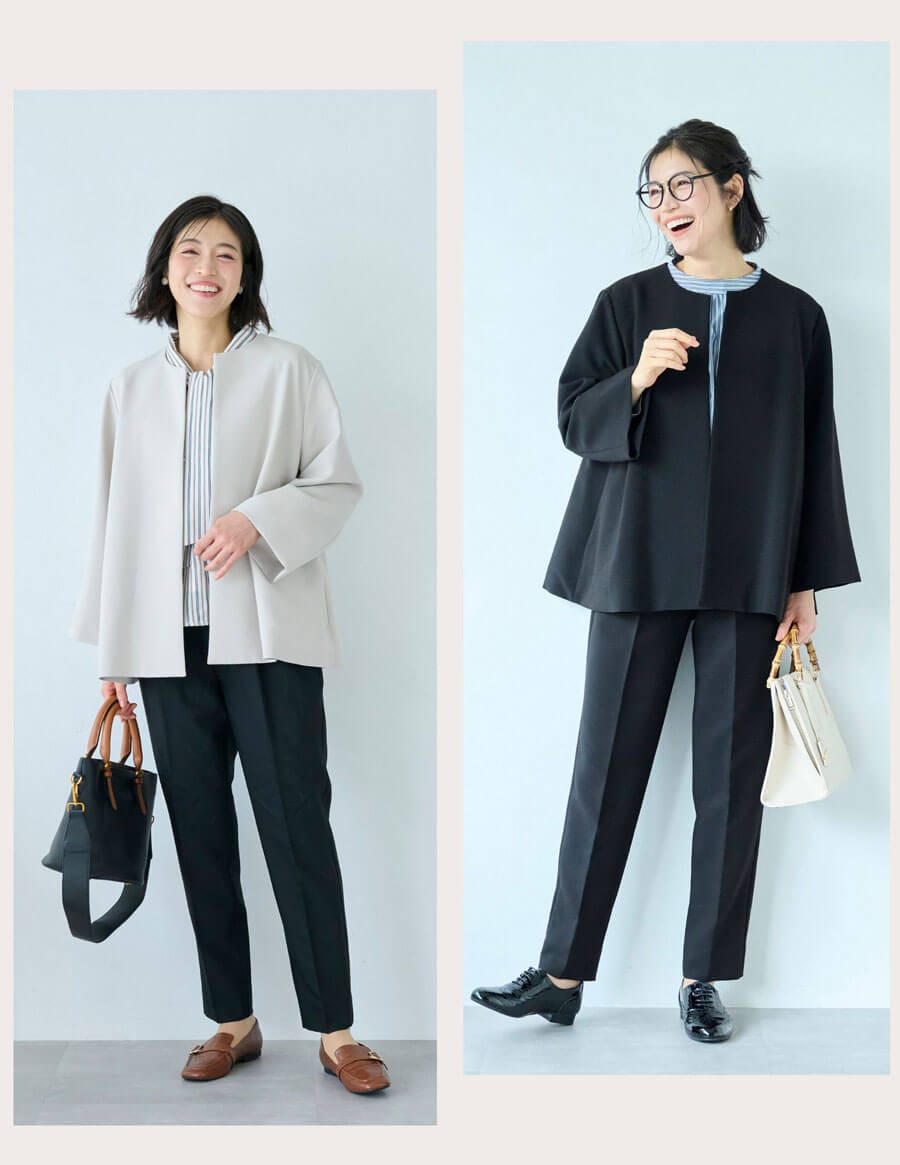 3点セットこなれパンツスーツ【入卒・通勤】(丈が選べる) スタイルノート/StyleNote