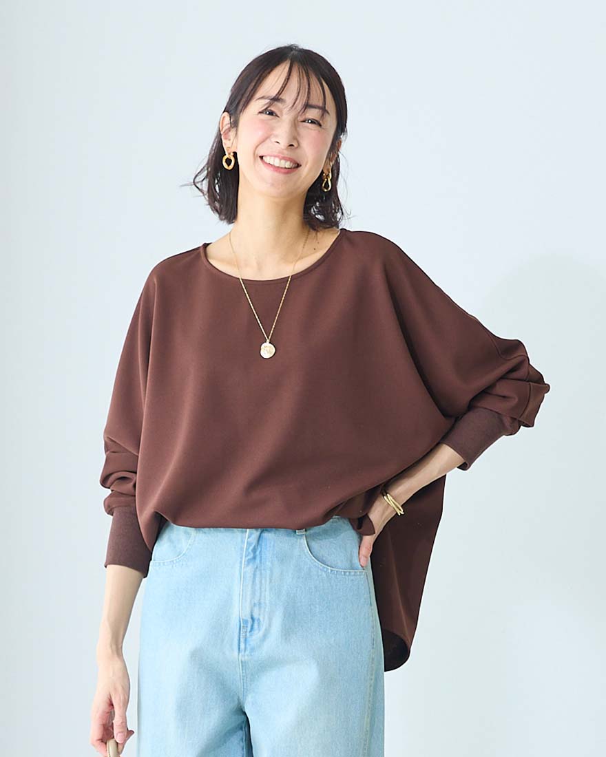 ドルマンスリーブブラウス【乾燥機OK】 【「CLASSY.お仕事名品大賞2026」トップス賞受賞】（ラクドライ）