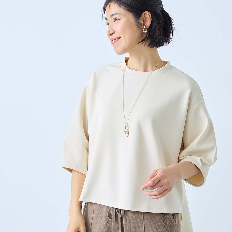 ランタンスリーブブラウス【乾燥機OK】 【メディア多数掲載！】（ラクドライ）