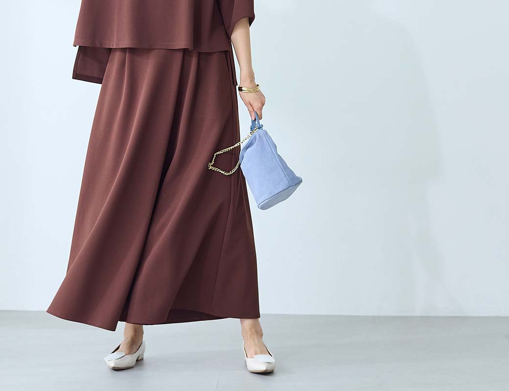 着痩せすっきりスカーチョ【乾燥機OK】 【「CLASSY. Online」に掲載されました(PR)】（ラクドライ）