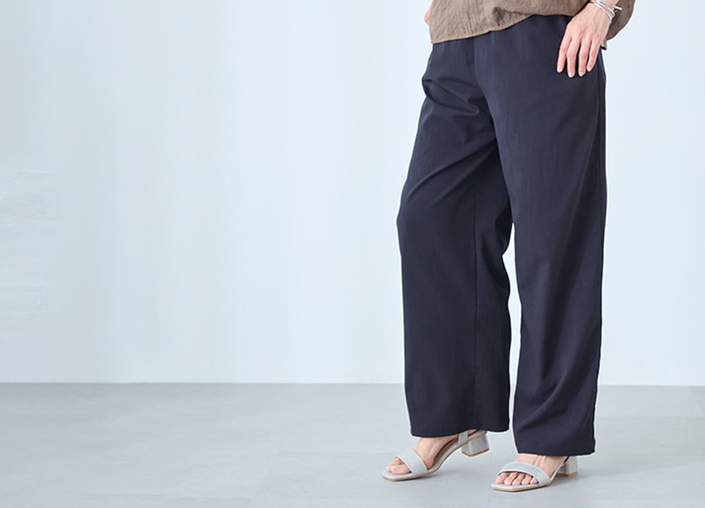 セミワイドイージーパンツ【乾燥機OK】 【LEEweb(4月23日公開)にて掲載されました(PR)】（ラクドライ）