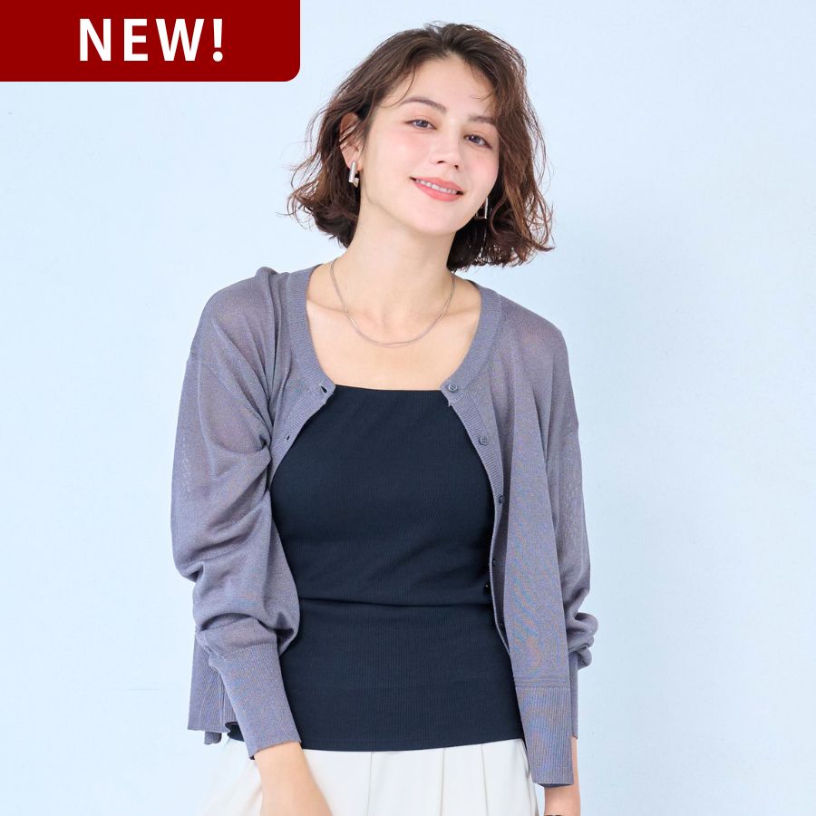 冷やしさらっとコットン・ベアトップリブブラキャミソール サラリスト/Salalist