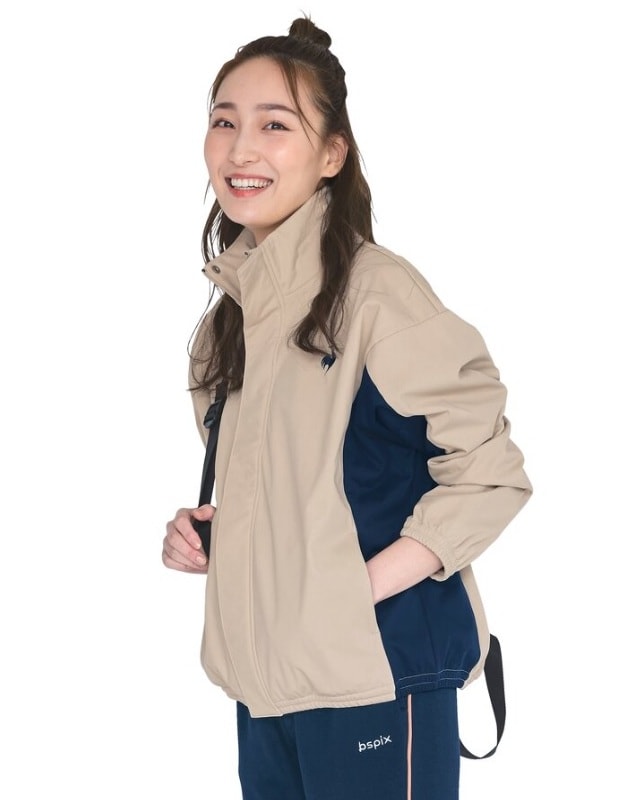 ストレッチボンディング裏フリースジャケット 【撥水】【防風】