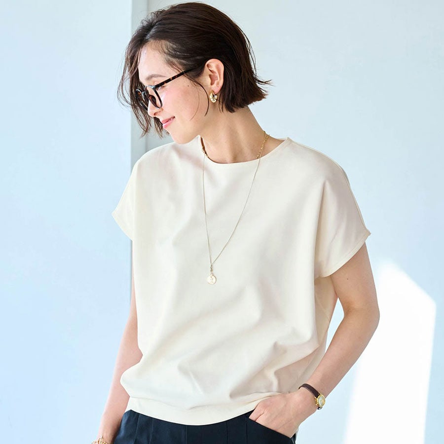 ラクしてキレイを叶えるカットソー【汗ジミ防止】スタイルノート/StyleNote ラクしてキレイを叶えるカットソー【汗ジミ防止】スタイルノート/StyleNote