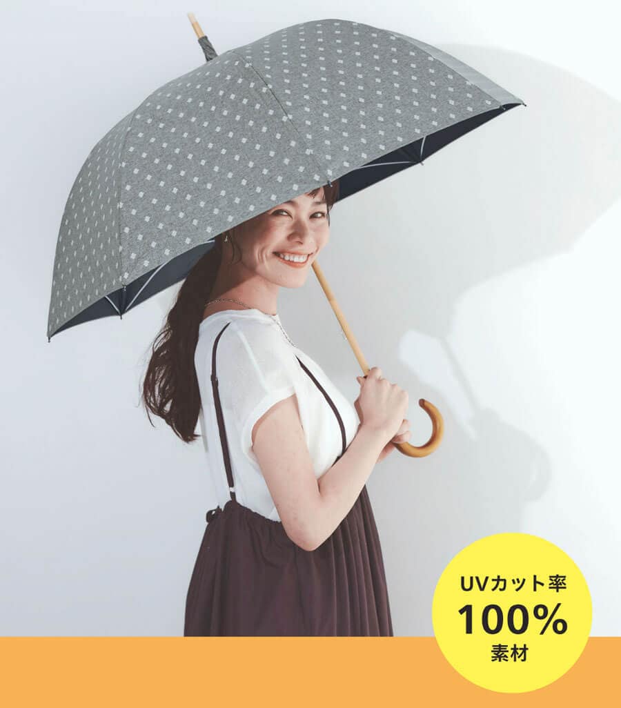 二重張り長日傘55cmロングタイプ【晴雨兼用】超最強