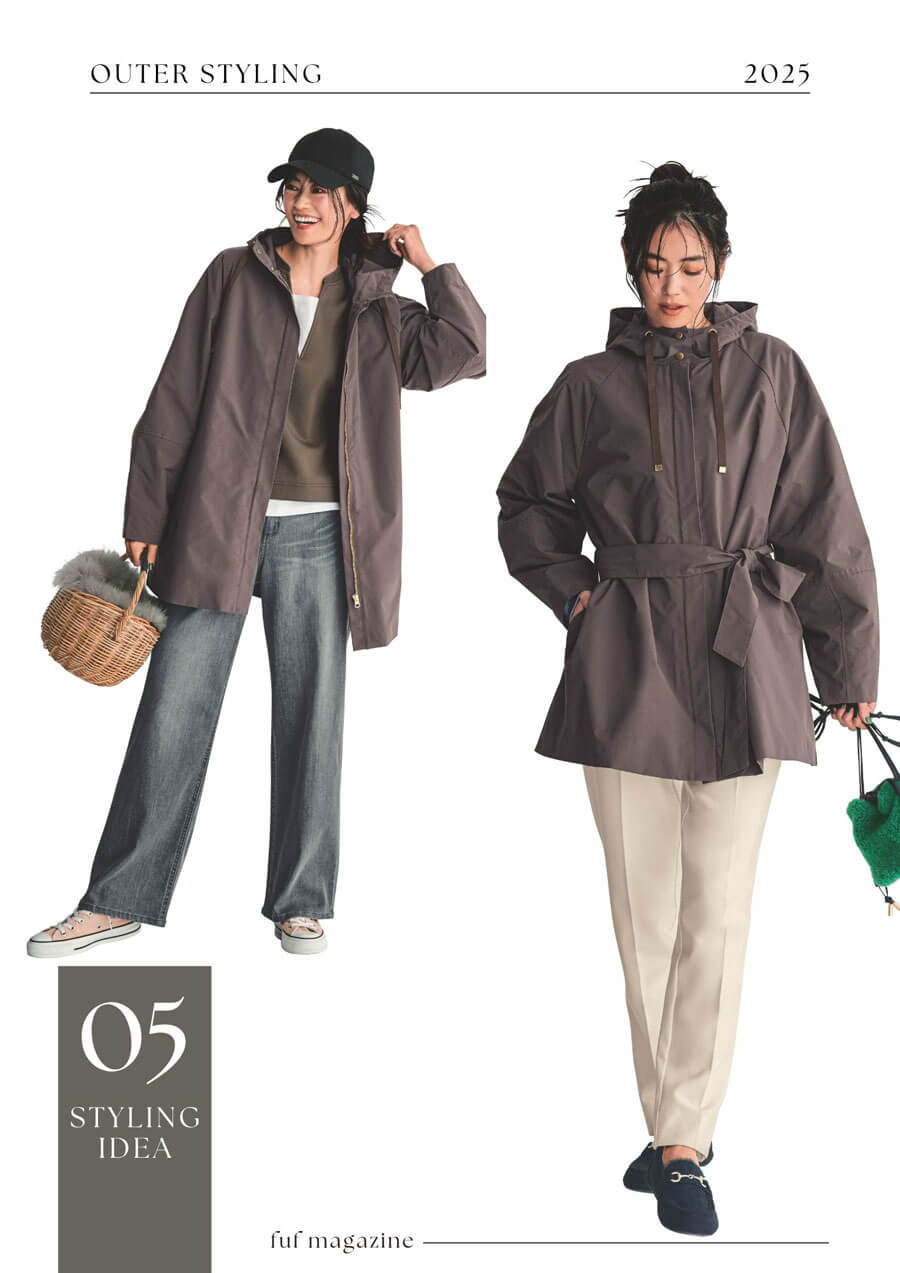 【4月17日セール追加】 ライナー付きフードコート【撥水】スタイルノート/StyleNote