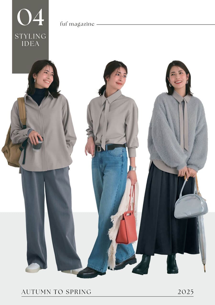 ボウタイ付きシャツ 【TV newsおかえり で着用されました】スタイルノート/StyleNote