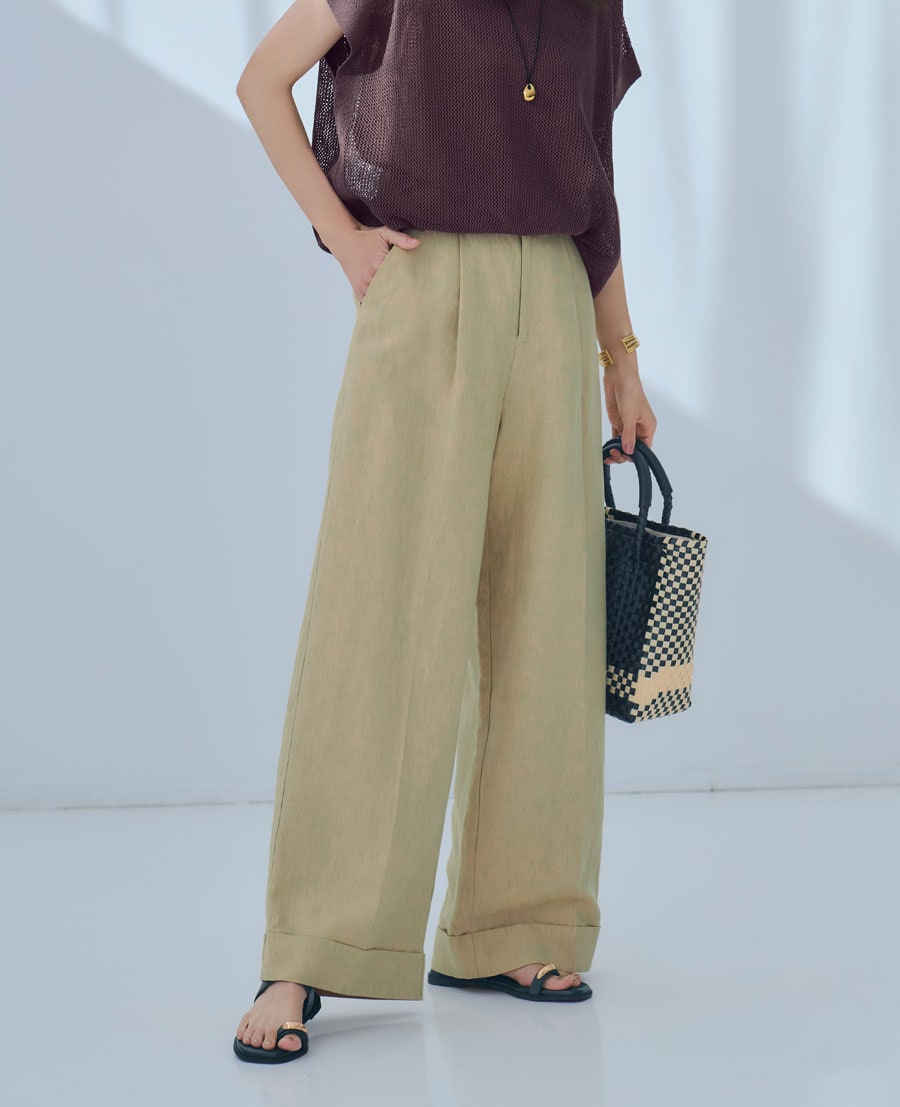 ヨーロピアンリネンワイドパンツスタイルノート/StyleNote