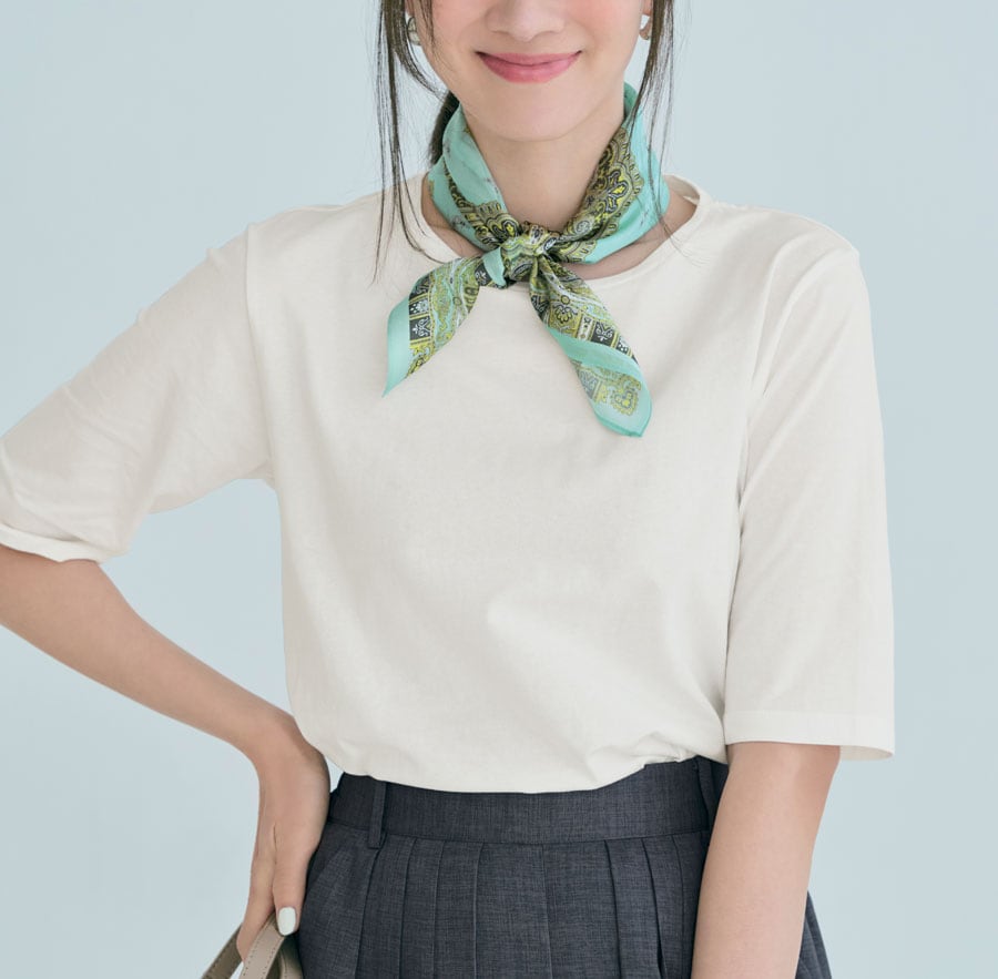 シアーシルクスカーフ