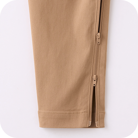 上からでも下からでも開くファスナー