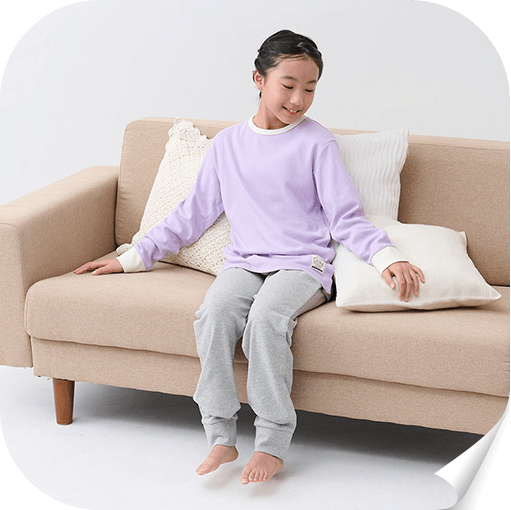 〈ベルメゾン×キヤスク〉みんなが着やすいやわらかスムースパジャマ