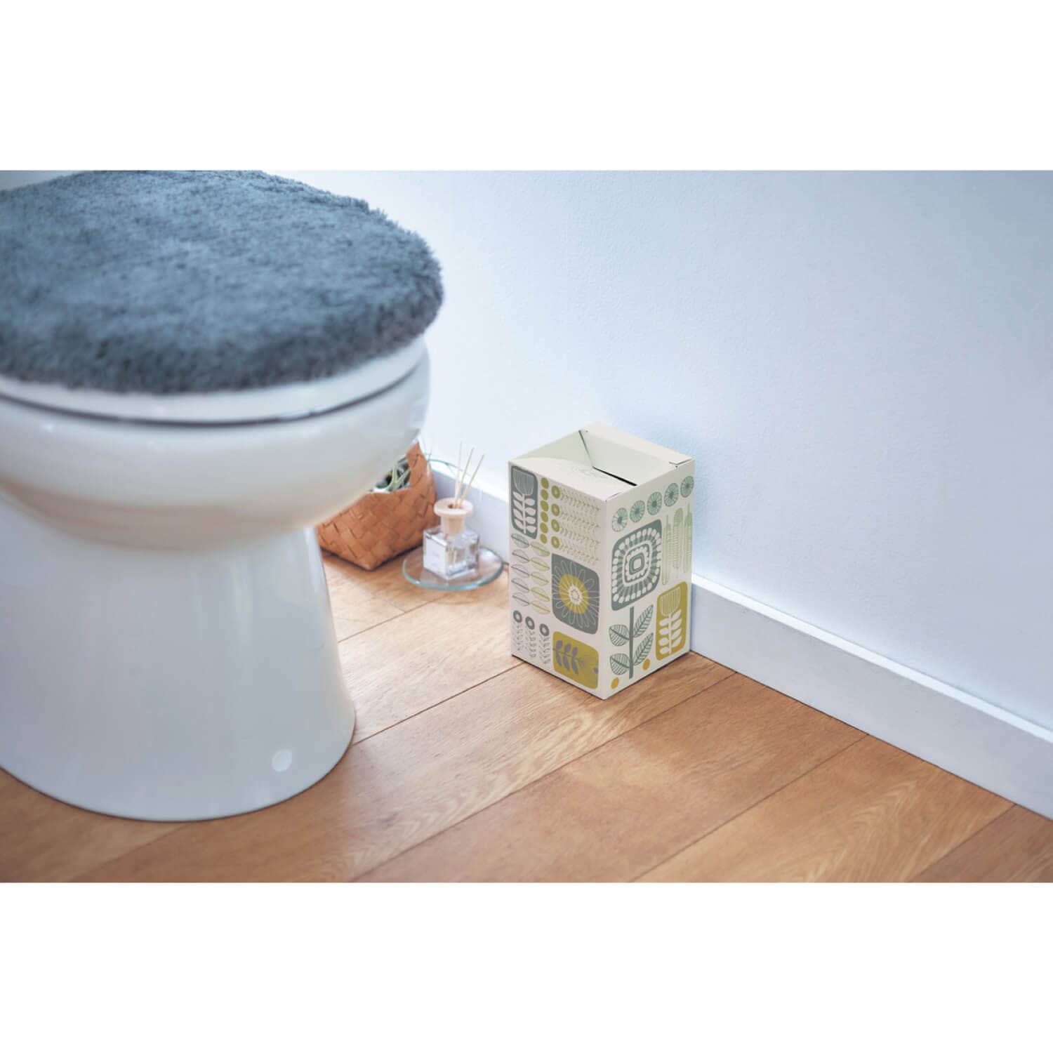 そのまま捨てられる使い捨てサニタリーボックス20枚組［日本製］