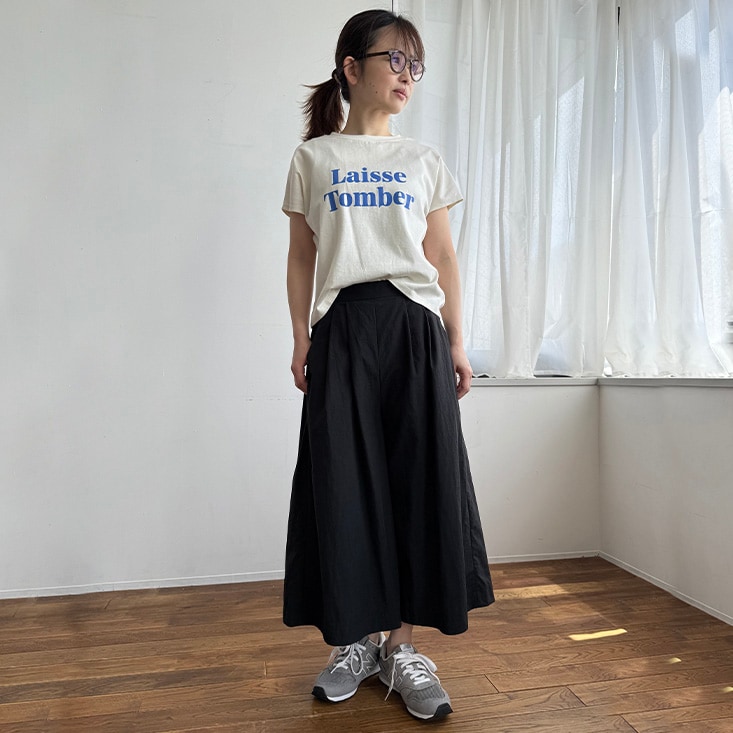 プチプラ！フレンチスリーブカラーロゴ綿素材Ｔシャツ 【子供服 半袖】 パペル ラピス/Papel lapiz