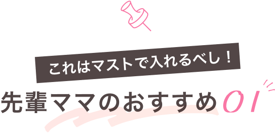 これはマストで入れるべし！先輩ママのおすすめ01