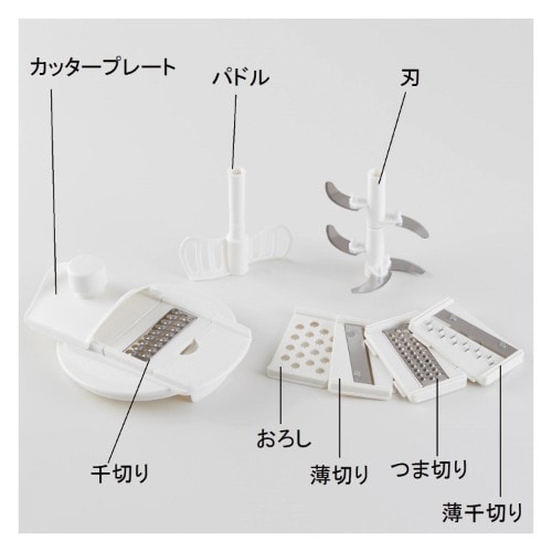 あらゆる切り方がこれひとつ！マルチフードカッター（スライサー