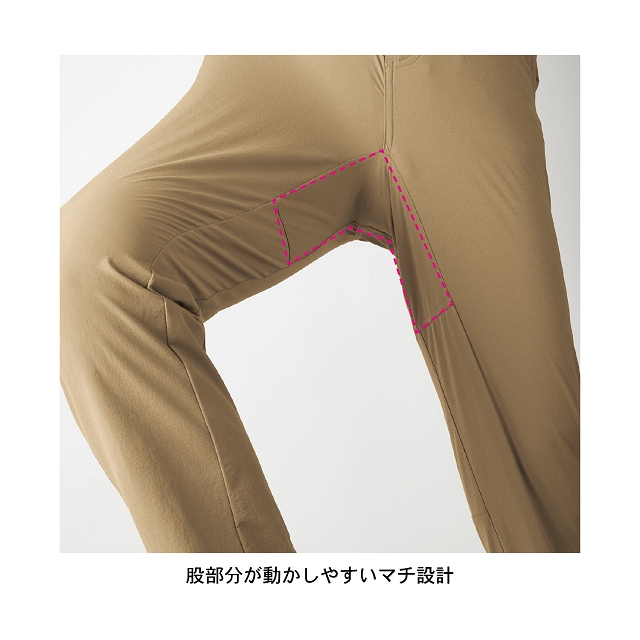 股部分が動かしやすいマチ設定