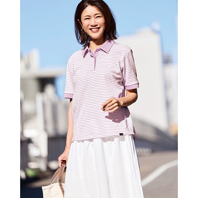 きちんと見えと涼しさの両立が叶うドライポロシャツ