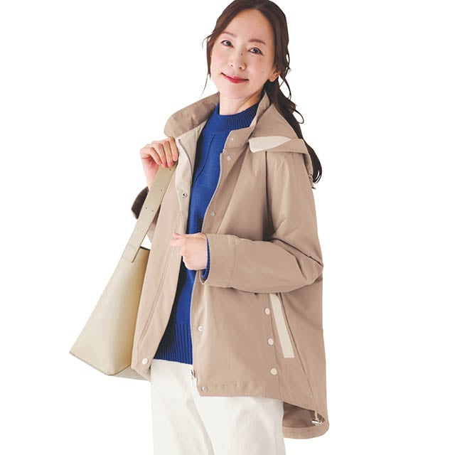 配色フードジャケット｜通販のベルメゾンネット