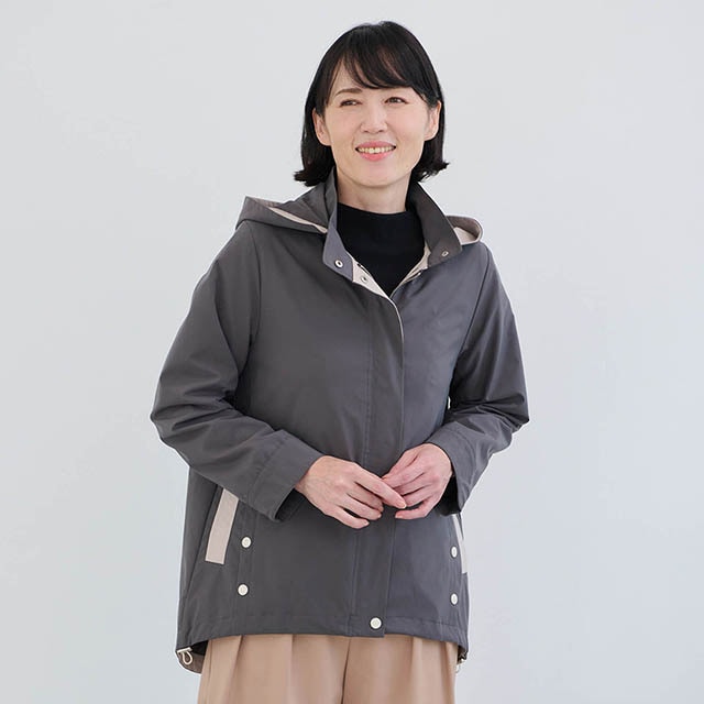 配色フードジャケット｜通販のベルメゾンネット