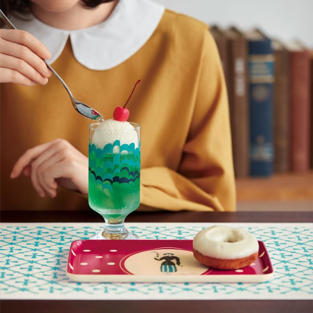 「竹久夢二」大正モダンあふれるレトロ調トレイ