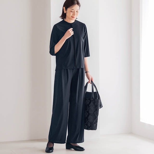 腰まわりと脚のラインをほどよくカバー