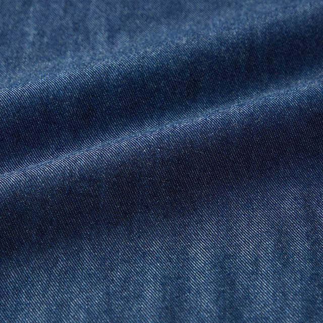インディゴ染めの風合いとコットンガーゼのやわらかさ