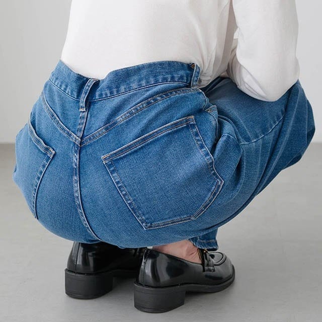 股上の深さがポイント！すっぽり覆うので安心感◎