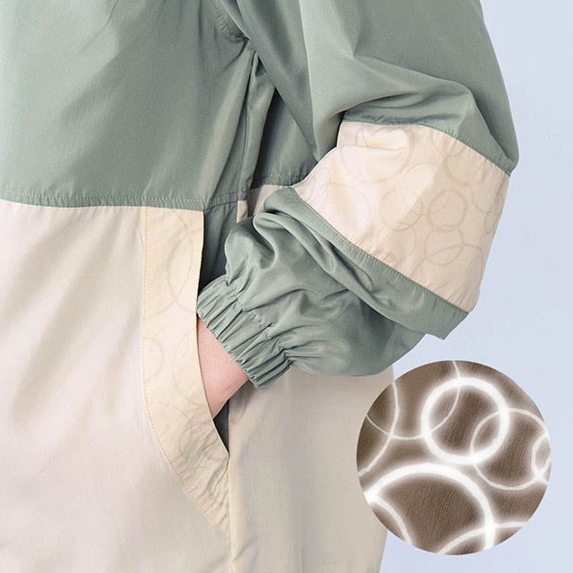 サークル部分は再帰反射材付きで夜道も安心