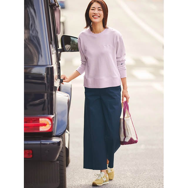 着心地ラクチンのシンプルスウェット