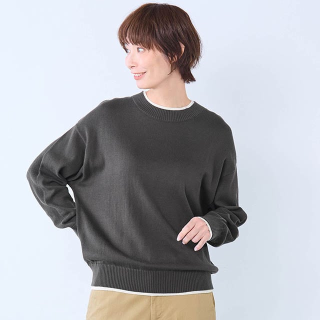 ゆったりなシルエットでさりげなく体型カバーも