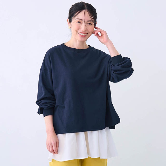 レイヤードしやすいゆるっとシルエットのトップスと着回ししやすいタンクトップのセット商品