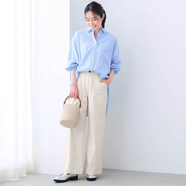 カジュアルになりすぎず大人っぽく着こなせるベイカーパンツをお探しの方におすすめ