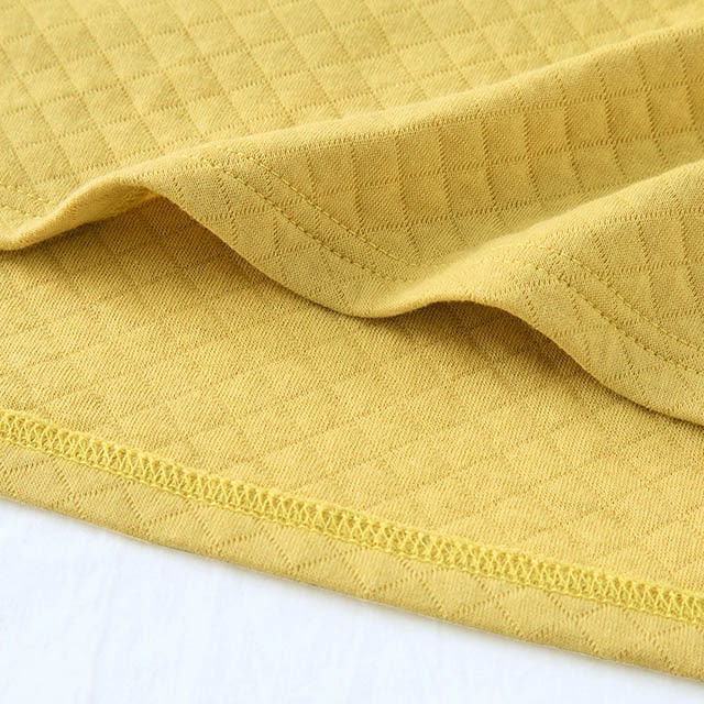 薄手の中わた入り綿混ニットキルト素材