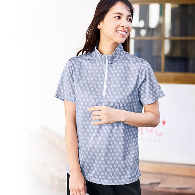 首元をカバーしたい！そんな声に応える涼しい機能素材で作ったハイネックTシャツ