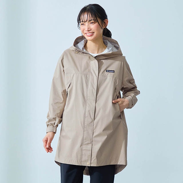 独自機能で雨を防いで、快適な着心地をキープ