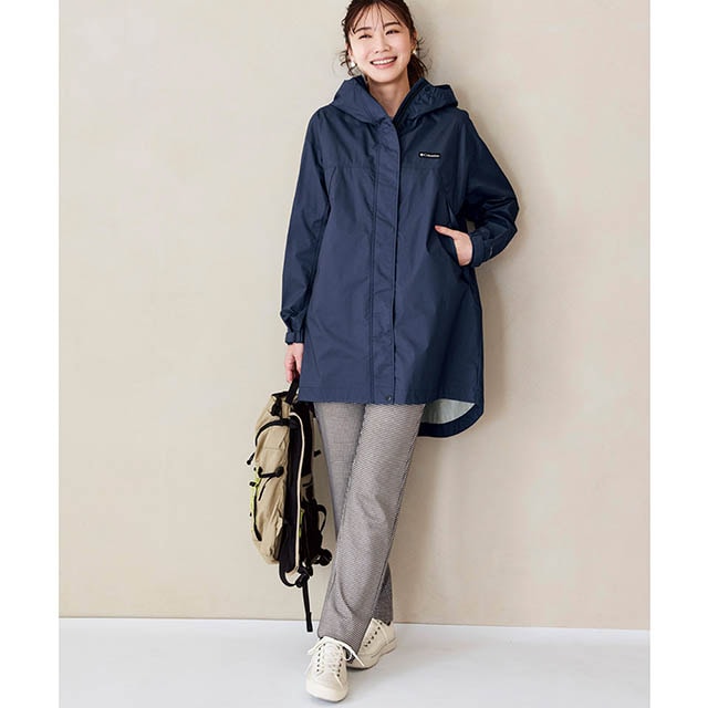 リュックごとすっぽり！濡れない、蒸れない防水透湿ロングジャケット