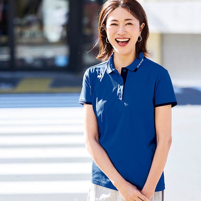 デザインも生地も上質感たっぷりな半袖ポロシャツ