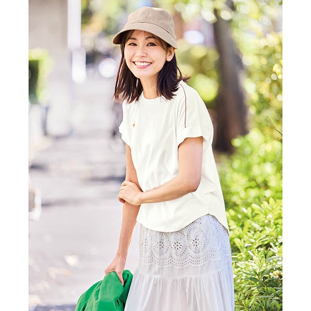 一枚でキマるこだわりが満載の汗ジミ軽減Tシャツ