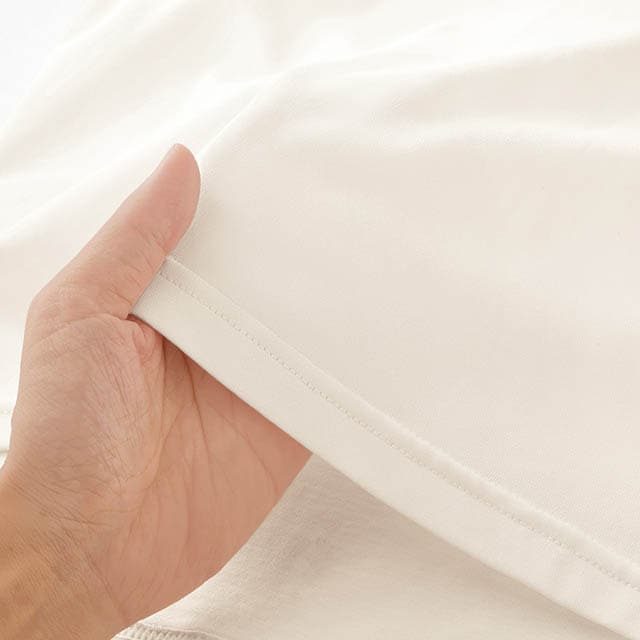 オフホワイトでも透けにくい