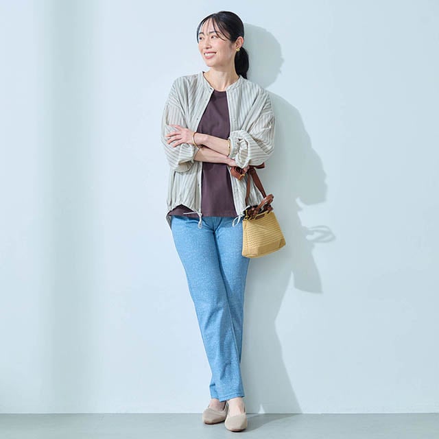 一枚でもレイヤードでもキマるシンプルデザイン