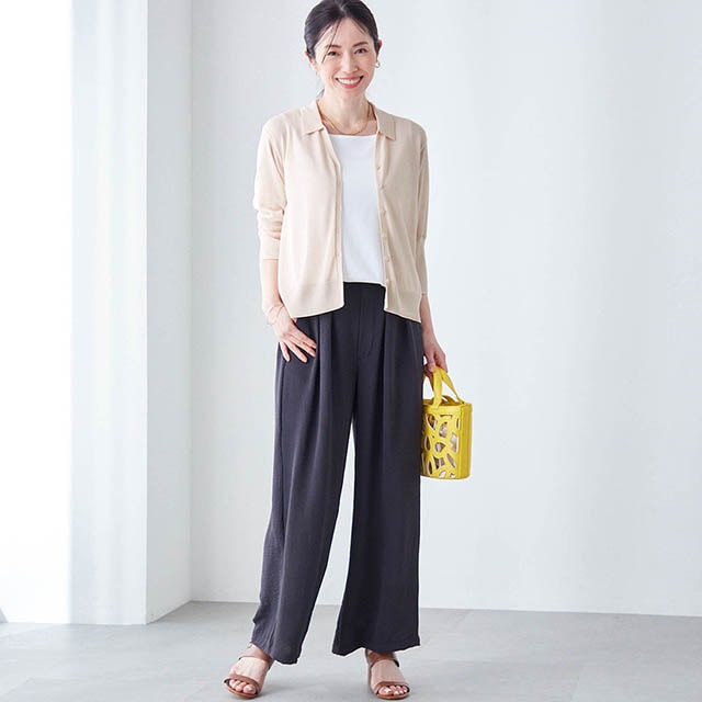 羽織りとしても着られるので着こなしの幅も広がる