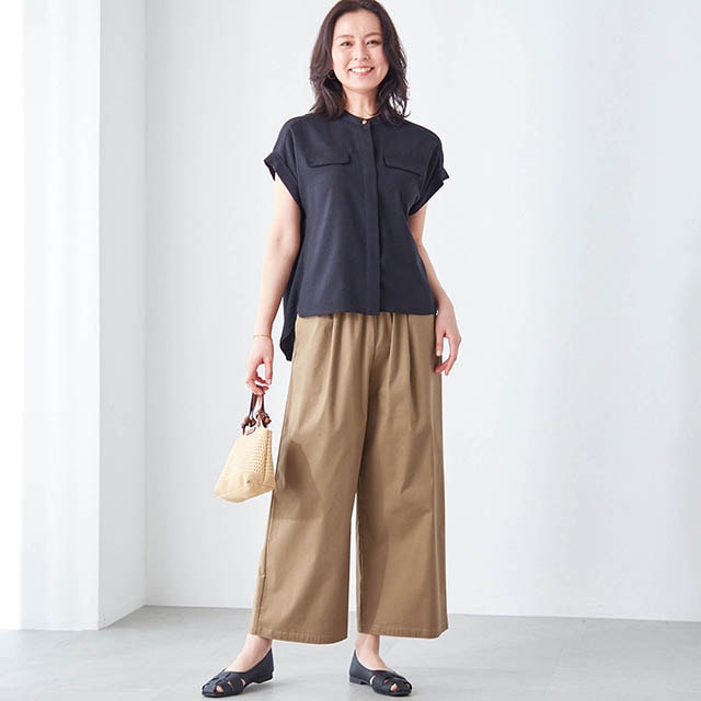 ひんやり冷たくて動きやすい！夏でも涼しくはけるチノパンツ